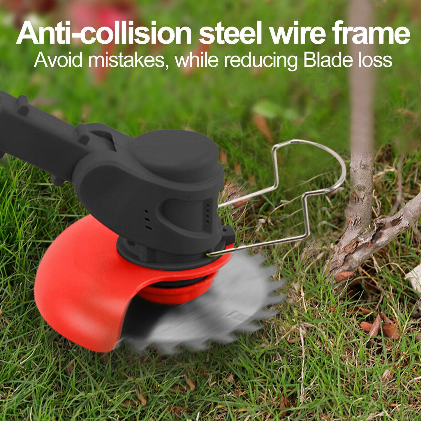 Cordless Grass Trimmer & Edger – 2x Batteries, 30 Blades, Adjustable Telescopic Shaft